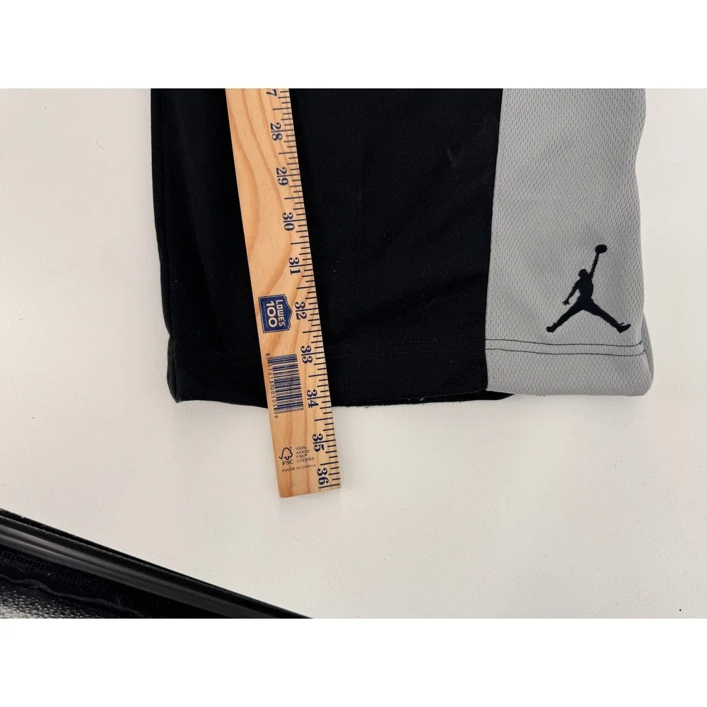 Vintage Nike Jordan Track Pants Joggers‎ XXL Black Gray  Athletic Zip Ankle Men